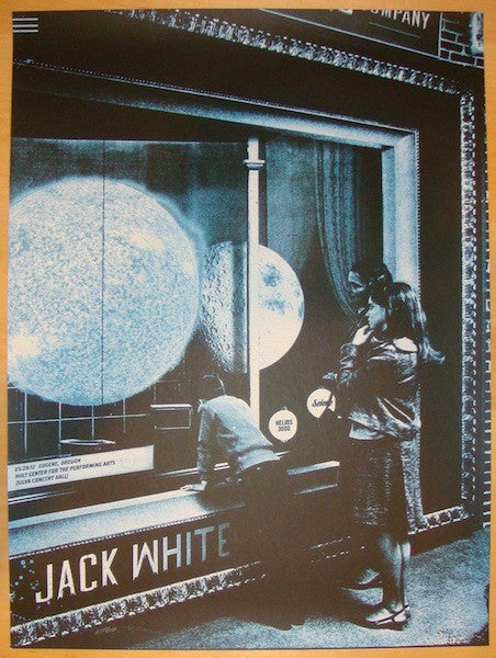 2012 Jack White - Eugene Concert Poster by Silent Giants