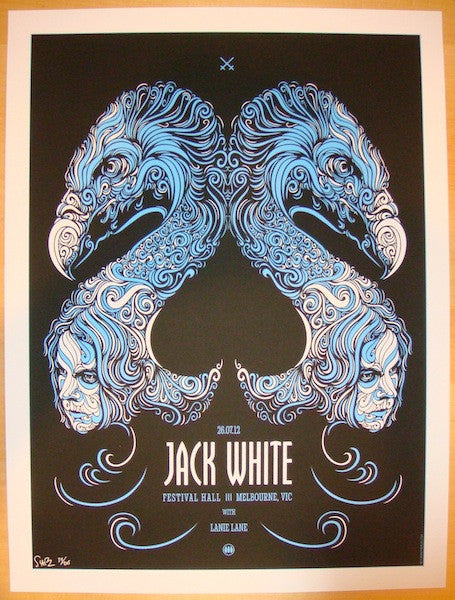 2012 Jack White - Melbourne Concert Poster by Todd Slater