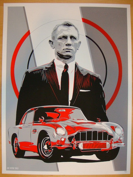 2013 "James Bond" - Silkscreen Art Print by Joe Vetoe