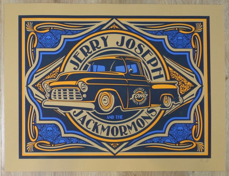 2016 Jerry Joseph & the Jackmormons - Santa Barbara Concert Poster by Peter MacPhee