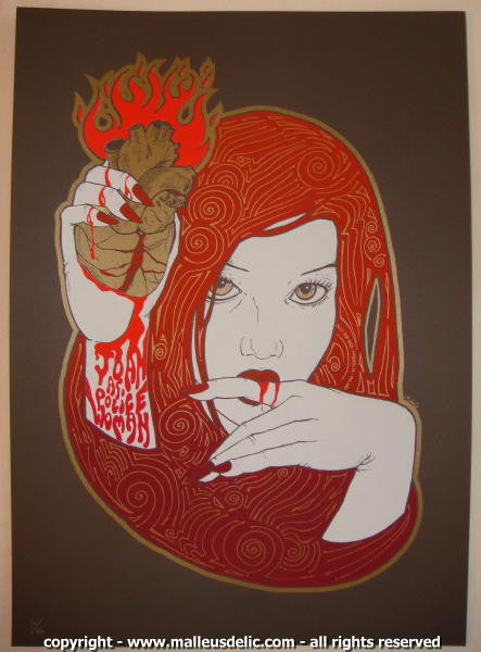 2008 Joan As Policewoman - Milan Silkscreen Concert Poster by Malleus
