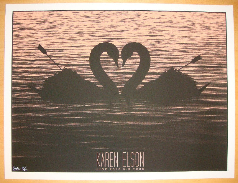 2010 Karen Elson - US Tour I Silkcreen Poster by Todd Slater