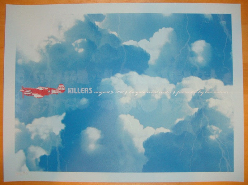 2013 The Killers - Atlantic City Silkscreen Concert Poster by Todd Slater