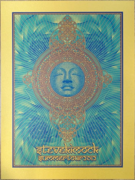 2012 Steve Kimock - Summer Tour Gold Variant Concert Poster by Dave Hunter