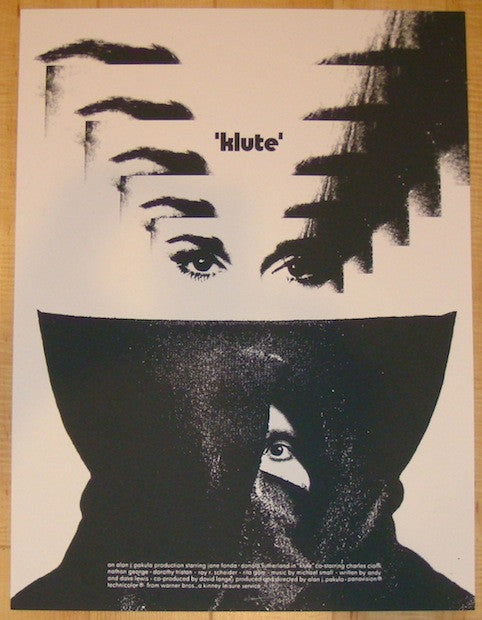 2012 "Klute" - Silkscreen Movie Poster by Jay Shaw