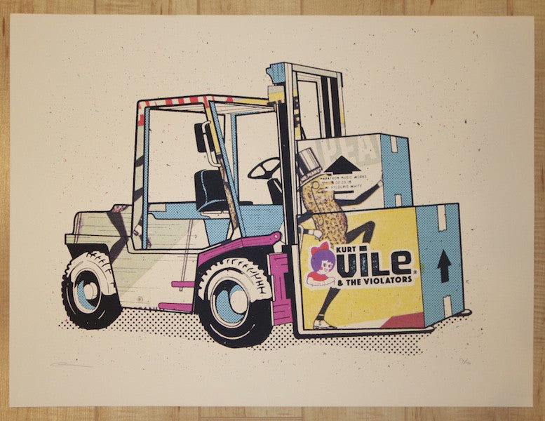 2016 Kurt Vile & The Violators - Nashville Silkscreen Concert Poster by Andy Vastagh