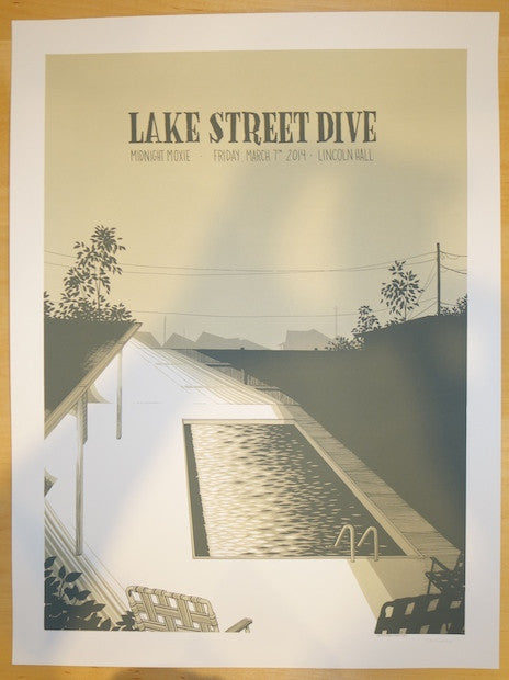 2014 Lake Street Dive - Chicago Silkscreen Concert Poster by Justin Santora