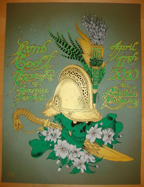 2010 Lamb of God - Silkscreen Concert Poster by Mike Munter