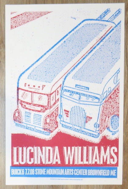 2008 Lucinda Williams - Brownfield Silkscreen Concert Poster by Print Mafia