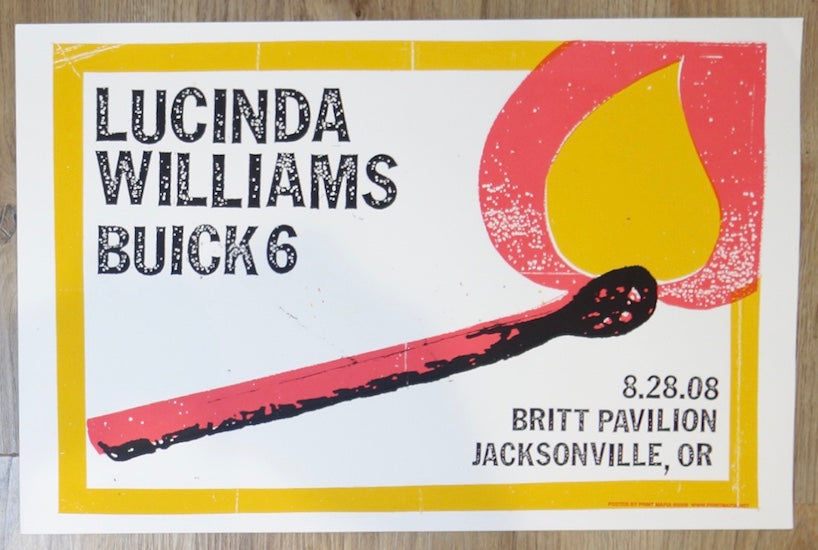 2008 Lucinda Williams - Jacksonville OR Silkscreen Concert Poster by Print Mafia