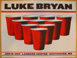 2013 Luke Bryan - Southaven Concert Poster by Nate Duval