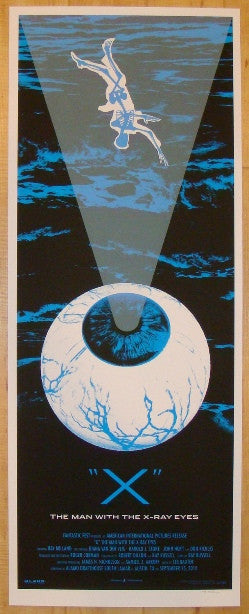 2010 "X The Man With The X-Ray Eyes" - Silkscreen Movie Poster by Rob Jones