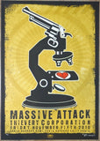 2010 Massive Attack - Santa Barbara Silkscreen Concert Poster by Emek