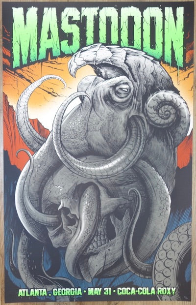 2019 Mastodon - Atlanta Silkscreen Concert Poster by Maxx242