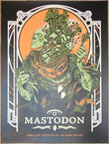 2022 Mastodon - Cleveland Silkscreen Concert Poster by Scott Buoncristiano
