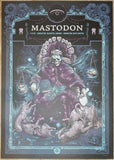2022 Mastodon - Edmonton Silkscreen Concert Poster by Kelvin Doran