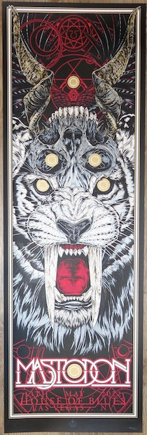 2022 Mastodon - Las Vegas Silkscreen Concert Poster by Rhys Cooper