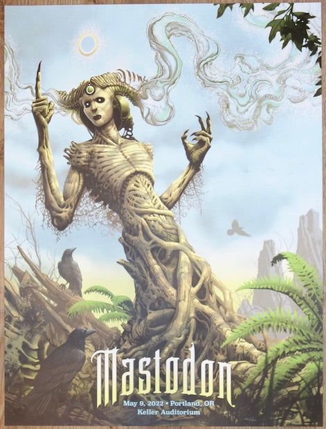 2022 Mastodon - Portland Silkscreen Concert Poster by Ron Ransom