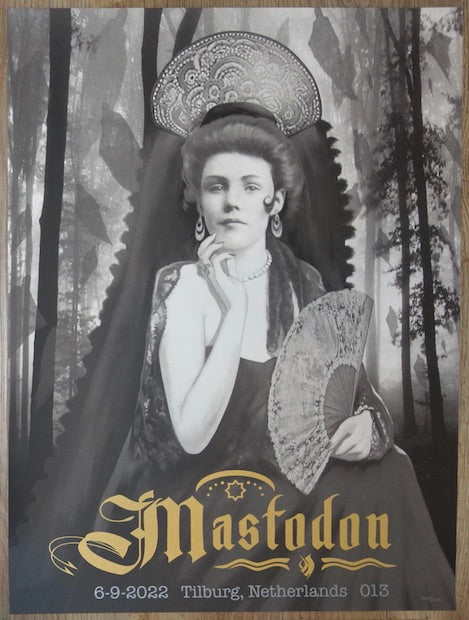 2022 Mastodon - Tilburg Silkscreen Concert Poster by David Brinley