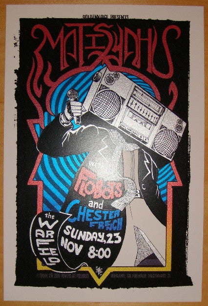 2008 Matisyahu - Silkscreen Concert Poster by Zio & Firehouse