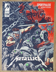 2017 Metallica - Antwerp I AE Silkscreen Concert Poster by Dayne Henry Jr.