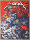 2017 Metallica - Antwerp II Silkscreen Concert Poster by Dayne Henry Jr.