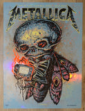 2018 Metallica - Boise Foil Variant Silkscreen Concert Poster by Munk One