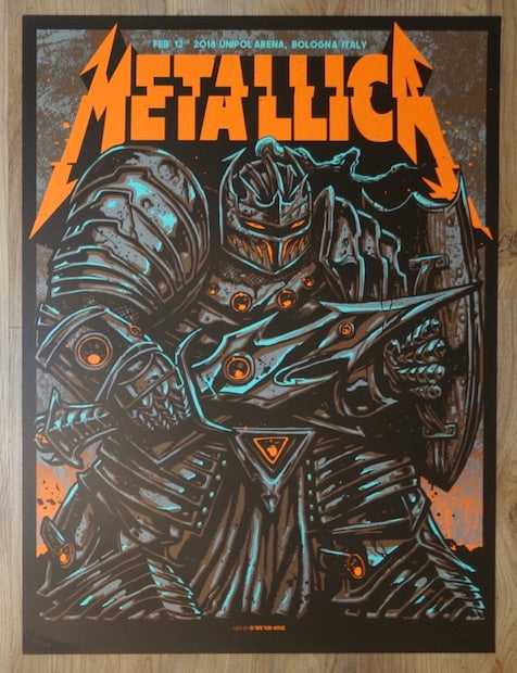 2018 Metallica - Bologna I Silkscreen Concert Poster by Munk One