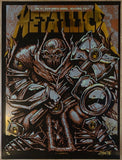 2018 Metallica - Bologna II Gold Foil Variant Concert Poster by Munk One