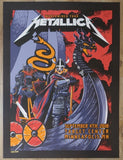 2018 Metallica - Minneapolis Silkscreen Concert Poster by Brent Schoonover