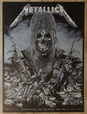 2018 Metallica - Turin Silkscreen Concert Poster by Ken Taylor