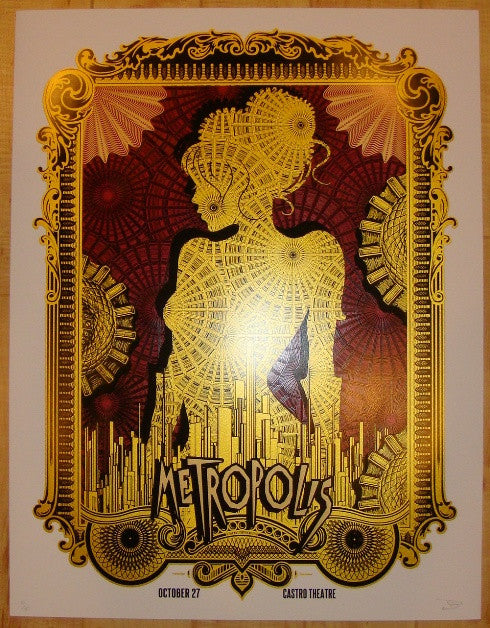2011 "Metropolis" - Silkscreen Movie Poster by David O'Daniel