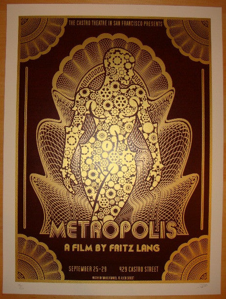 2010 "Metropolis" - Red Movie Poster by David O'Daniel