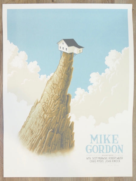 2017 Mike Gordon- Boulder Silkscreen Concert Poster by Justin Santora ...
