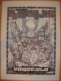2008 My Morning Jacket - Troutdale B/W Concert Poster by Burwell