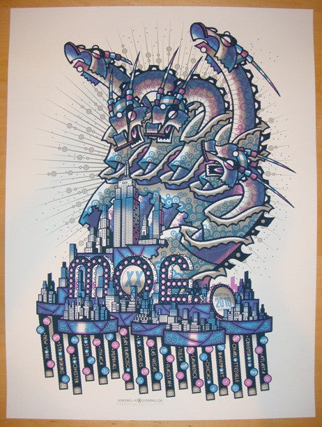 2010 Moe. - 20th Anniversary Tour Silkscreen Concert Poster by Guy Burwell