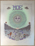 2015 Moe. - Summer Tour Silver Variant Concert Poster by Marq Spusta