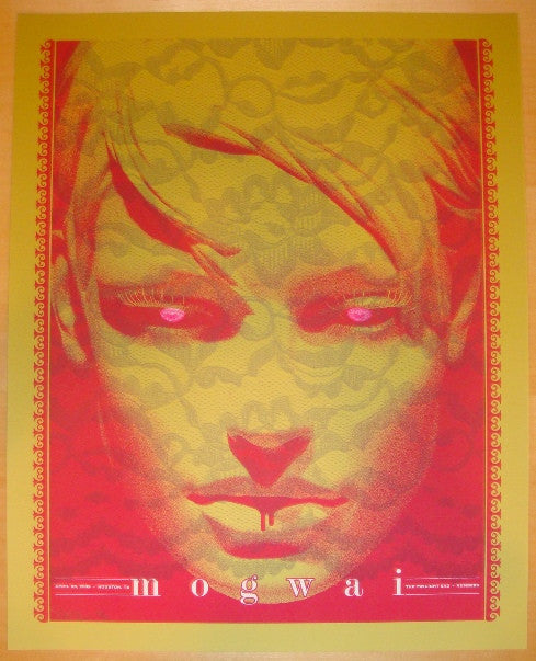 2009 Mogwai - Houston Silkscreen Concert Poster by Todd Slater