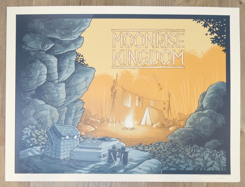 2017 "Moonrise Kingdom" - Silkscreen Movie Poster by Justin Santora