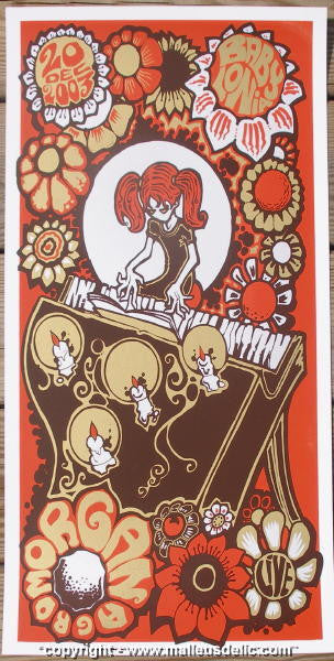 2003 Morgan - Silkscreen Concert Poster by Malleus