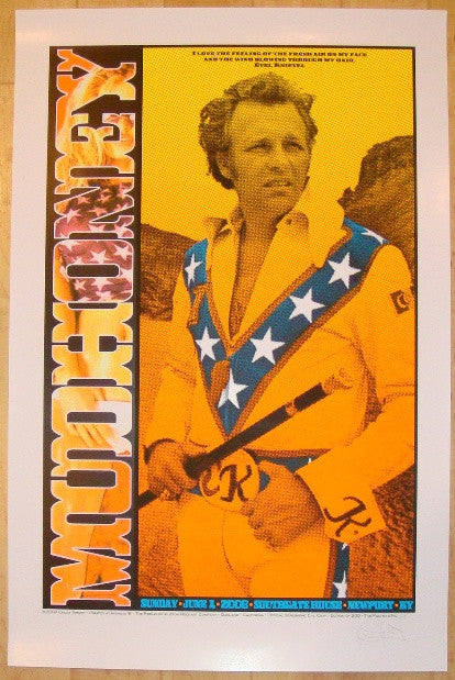 2008 Mudhoney - Newport Silkscreen Concert Poster by Chuck Sperry