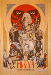 2011 "The Mummy" - Wood Variant Movie Poster by Martin Ansin