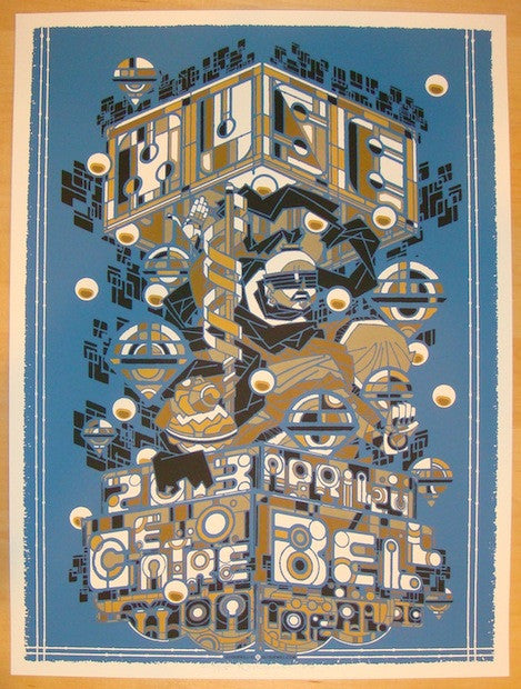2013 Muse - Montreal II Silkscreen Concert Poster by Guy Burwell