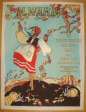2012 M. Ward - Chicago Silkscreen Concert Poster by Fugscreens