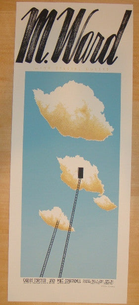 2011 M. Ward - Chicago Silkscreen Concert Poster by Justin Santora