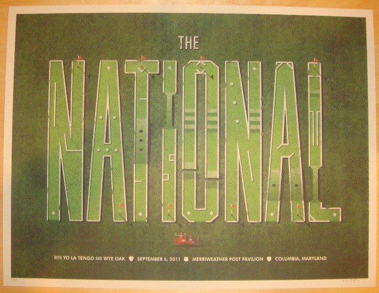 2011 The National - Columbia Silkscreen Concert Poster by DKNG