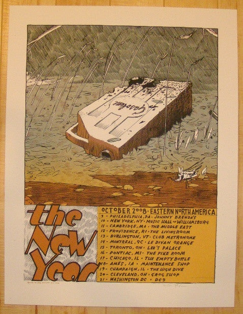 2008 The New Year - East Coast Tour Poster by Jay Ryan