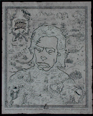 2006 Nick Cave Brown Variant Silkscreen Concert Poster by Emek