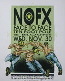 1994 NOFX (94-25) Silkscreen Concert Poster by Derek Hess