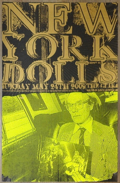 2009 New York Dolls - San Francisco Silkscreen Concert Poster by Ron Donovan